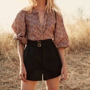 DOEN Heron Shorts Black Size 2 nwt